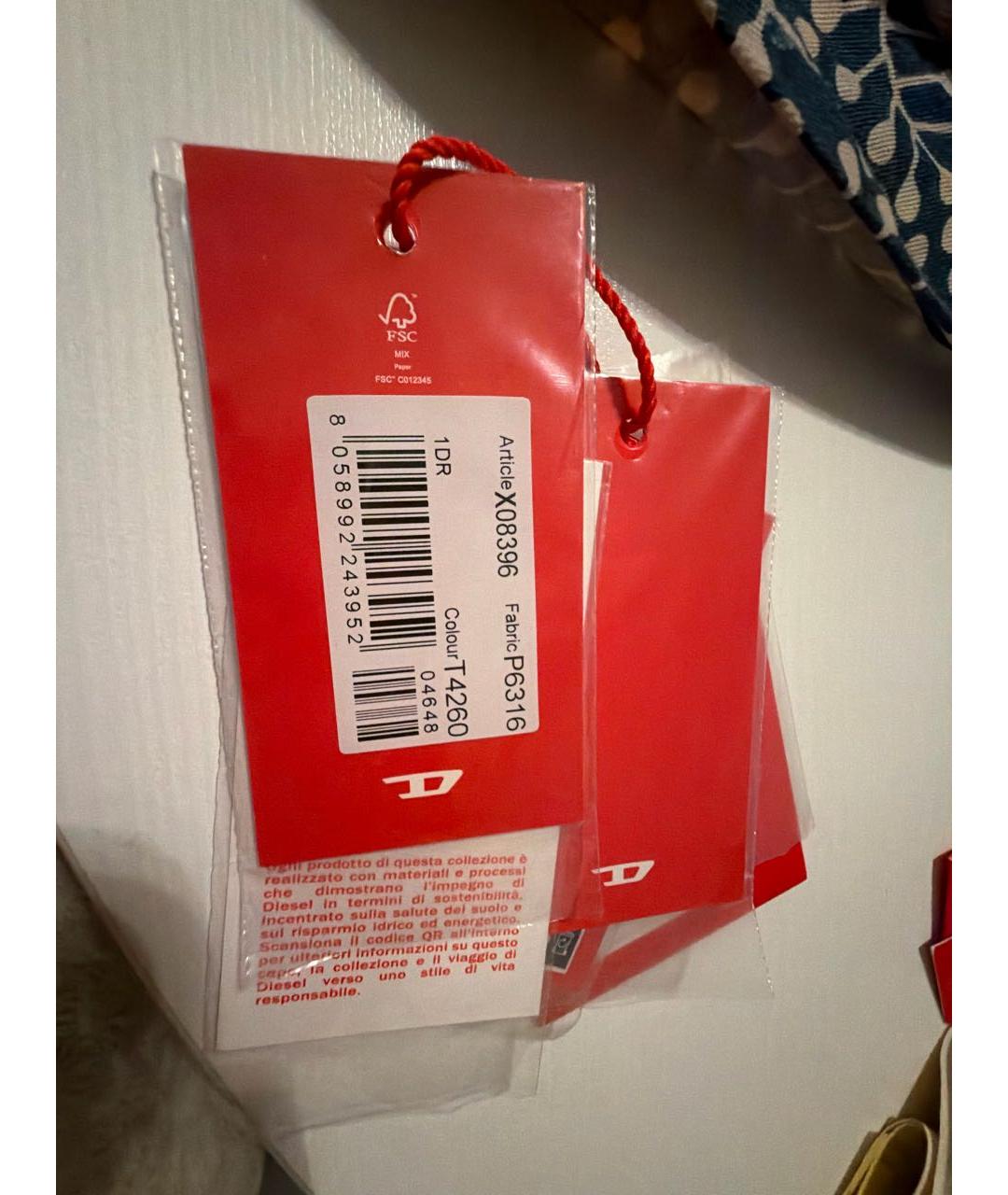 DIESEL Розовая сумка через плечо из лакированной кожи, фото 6