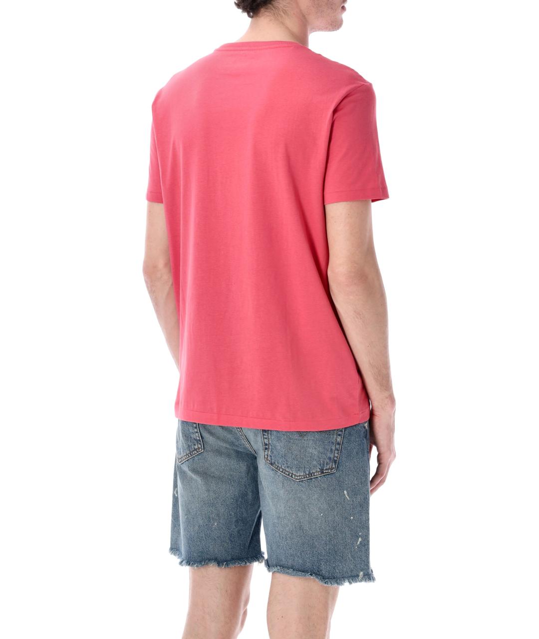 POLO RALPH LAUREN Коралловая хлопковая футболка, фото 2