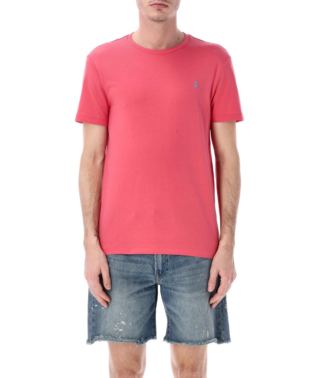 POLO RALPH LAUREN Коралловая хлопковая футболка, фото 1