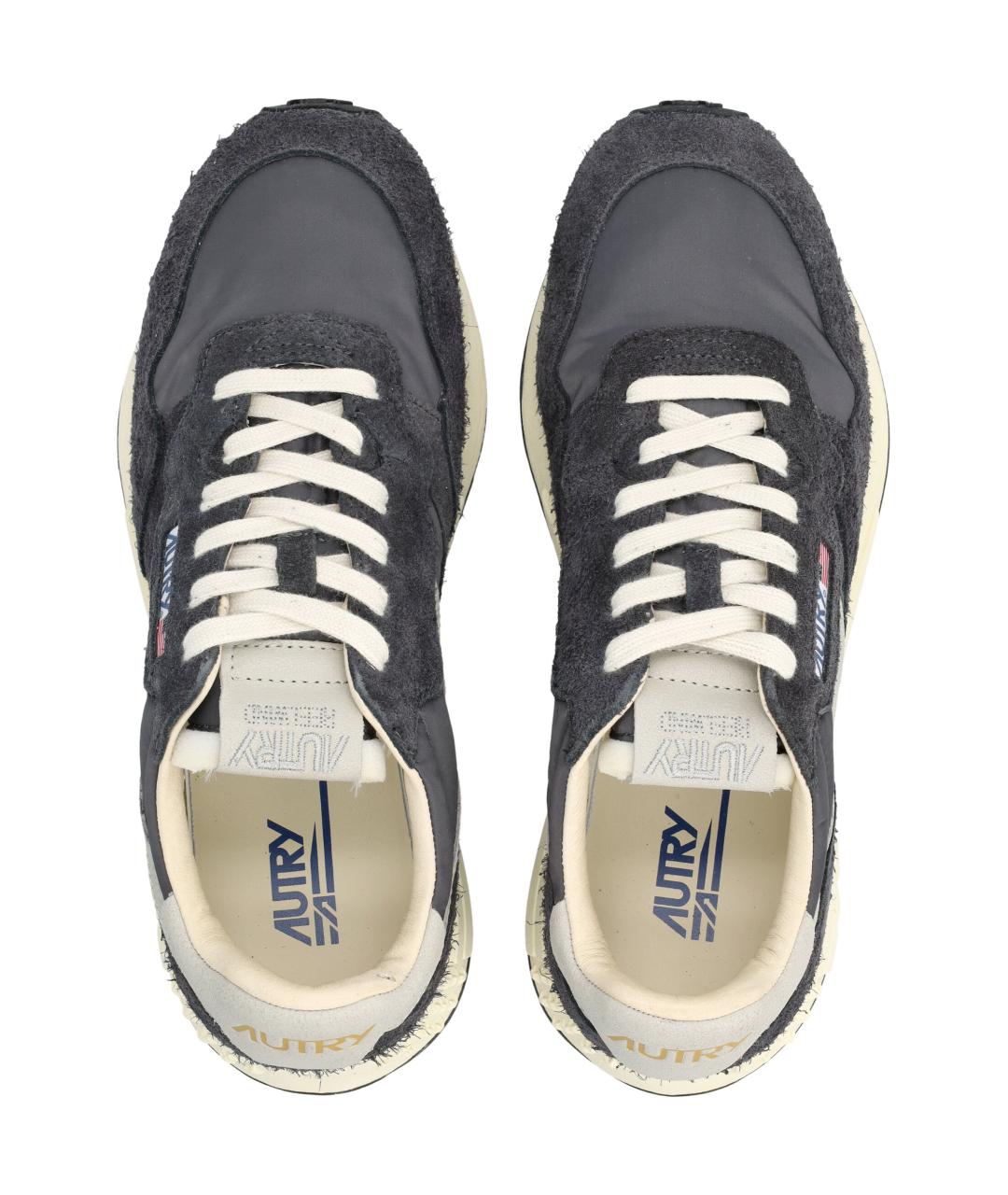 AUTRY Синие замшевые низкие кроссовки / кеды, фото 2