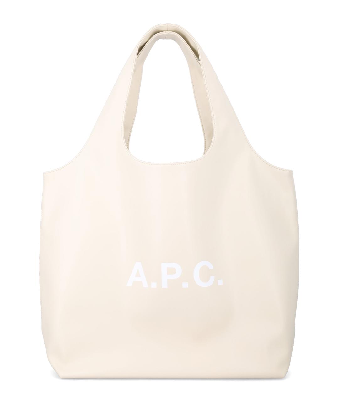 A.P.C. Белая сумка тоут, фото 1