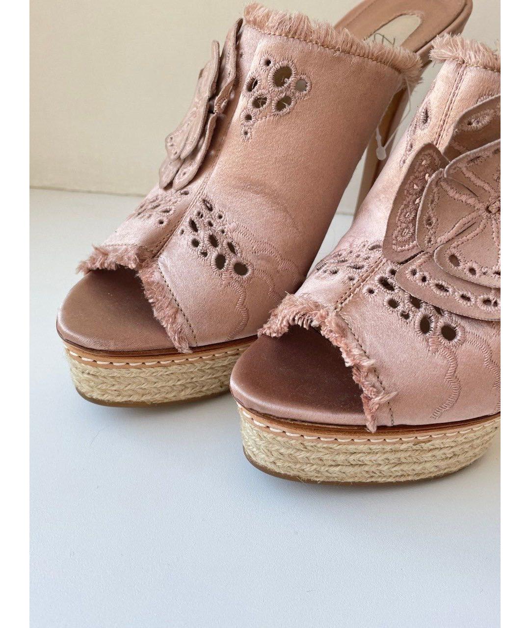 LE SILLA Розовые текстильные мюли, фото 6