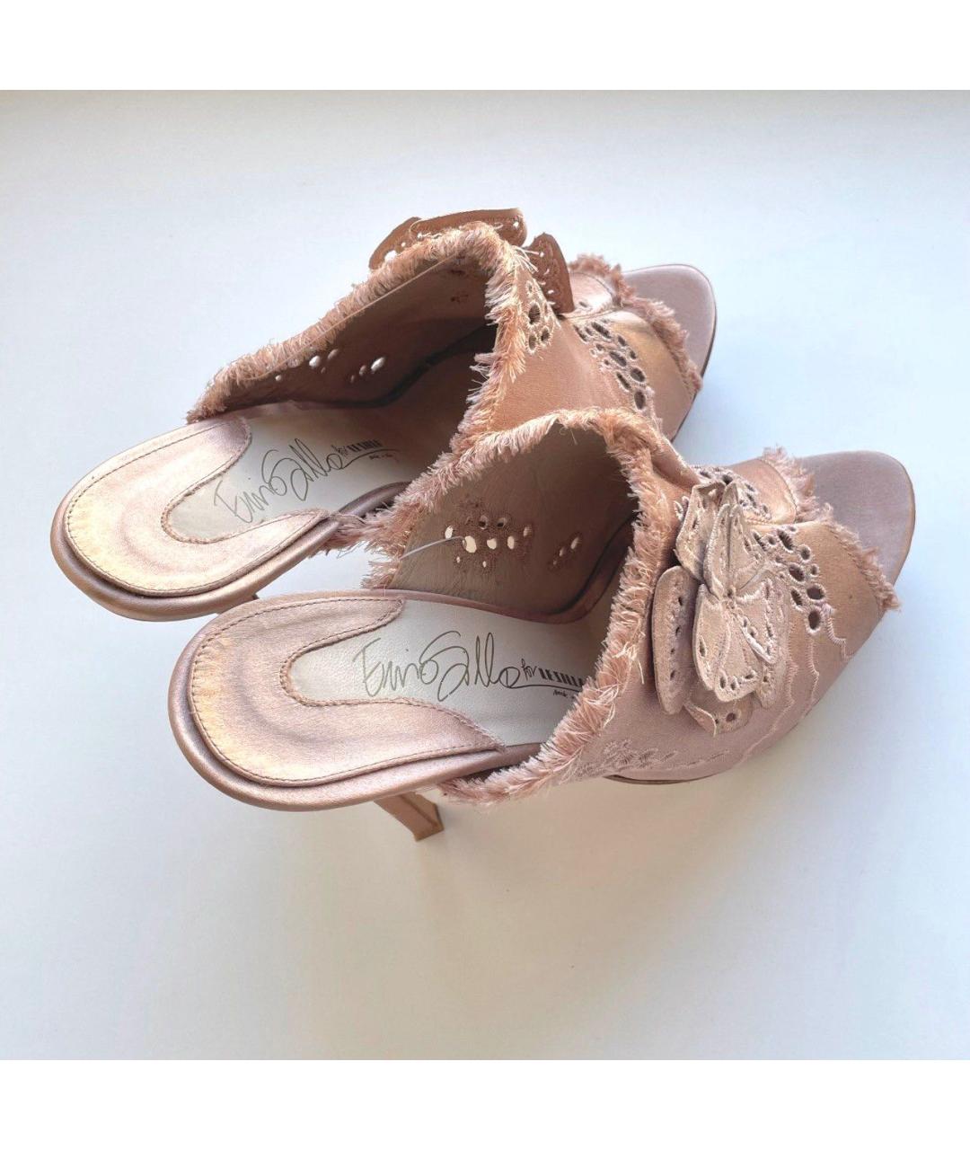 LE SILLA Розовые текстильные мюли, фото 4