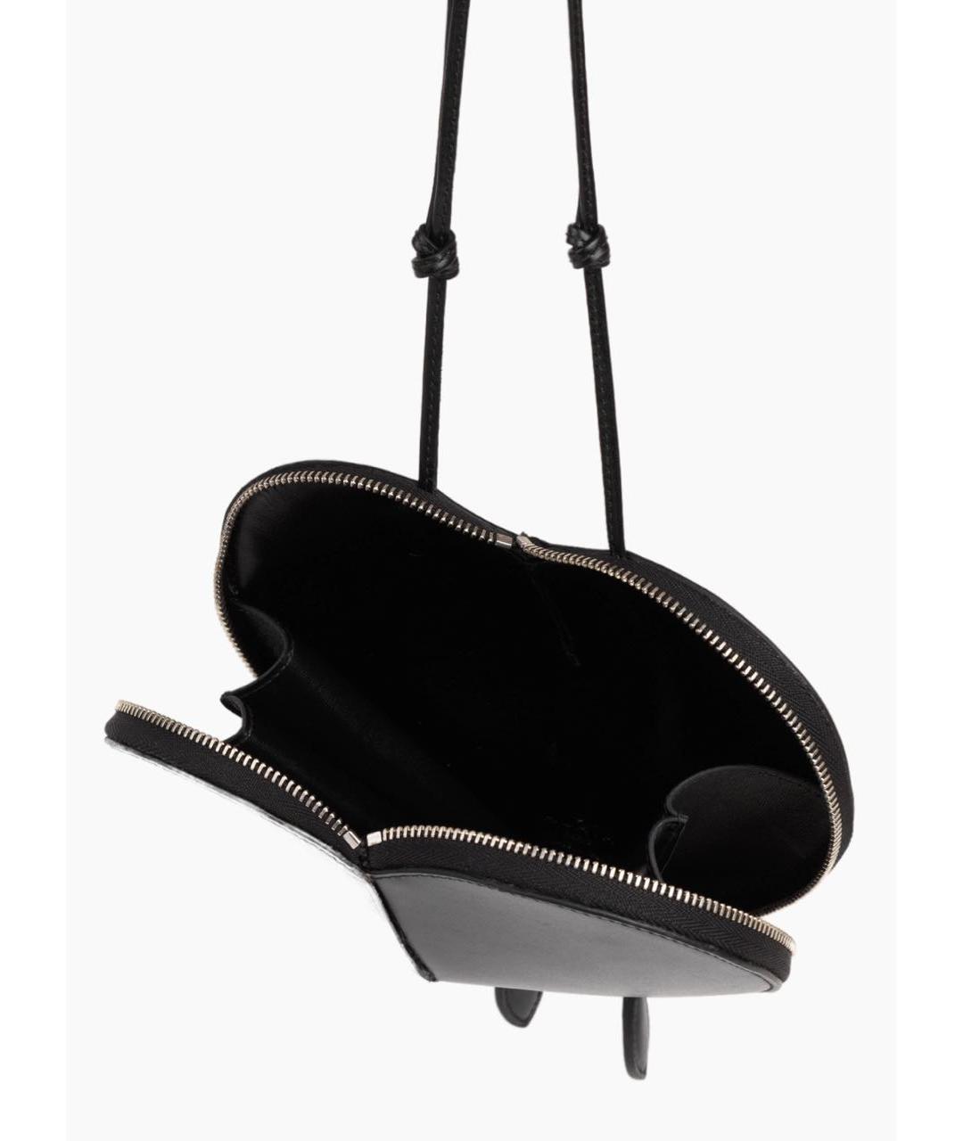 ALAIA Черная кожаная сумка через плечо, фото 8