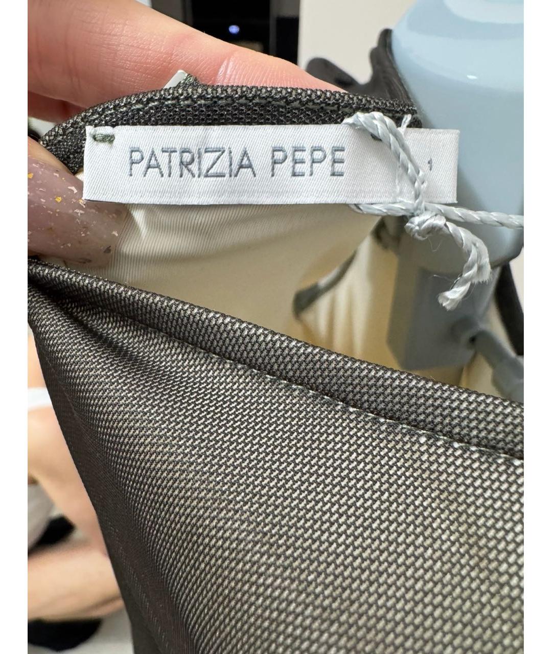 PATRIZIA PEPE Зеленые полиэстеровое платье, фото 3