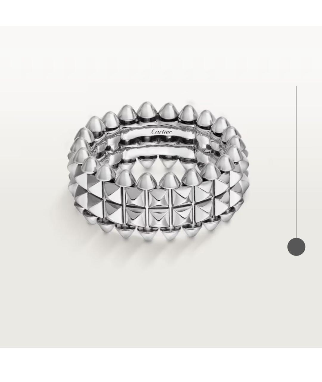 CARTIER Серебряное кольцо из белого золота, фото 5