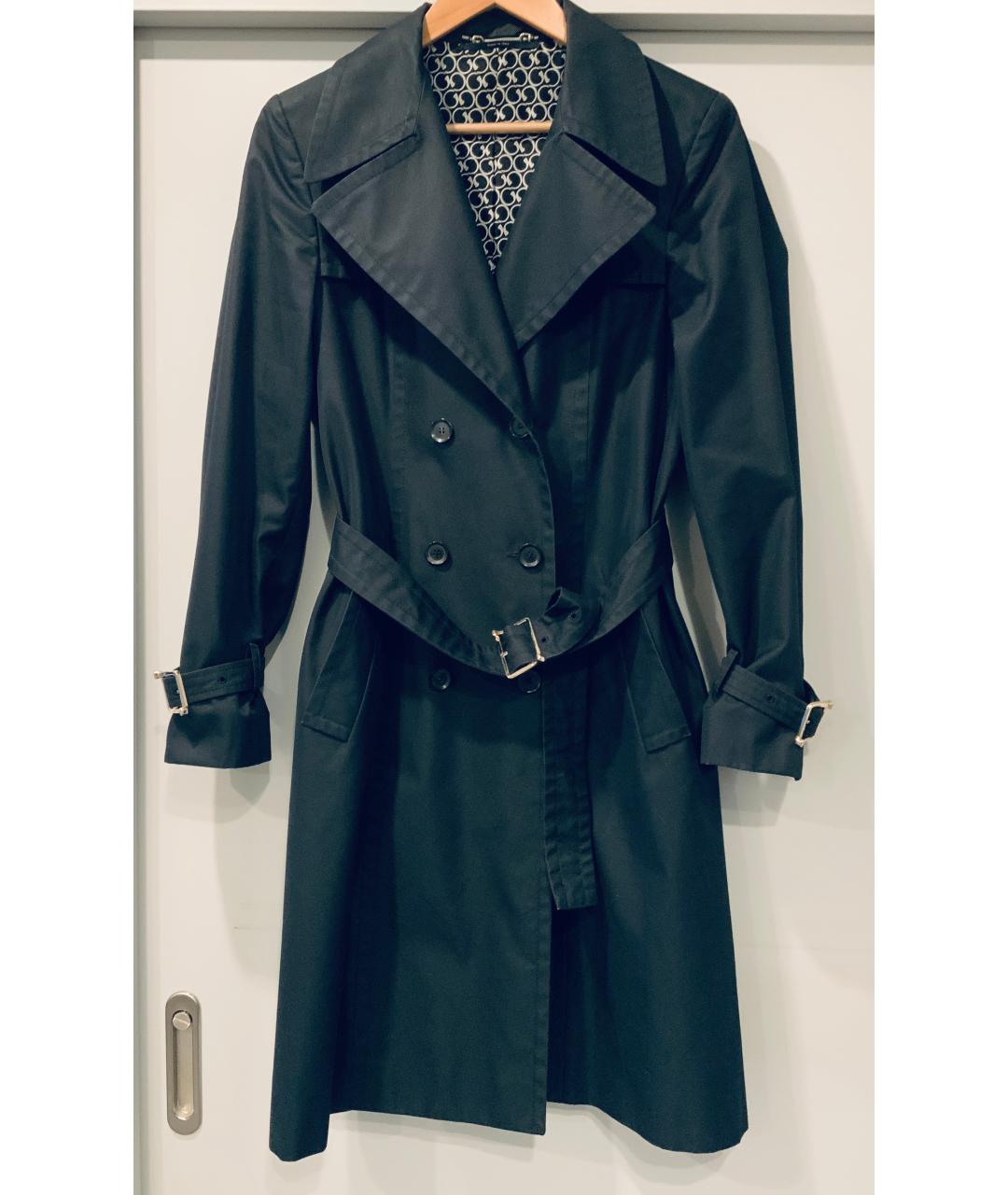 GUCCI Черный хлопковый тренч/плащ, фото 4