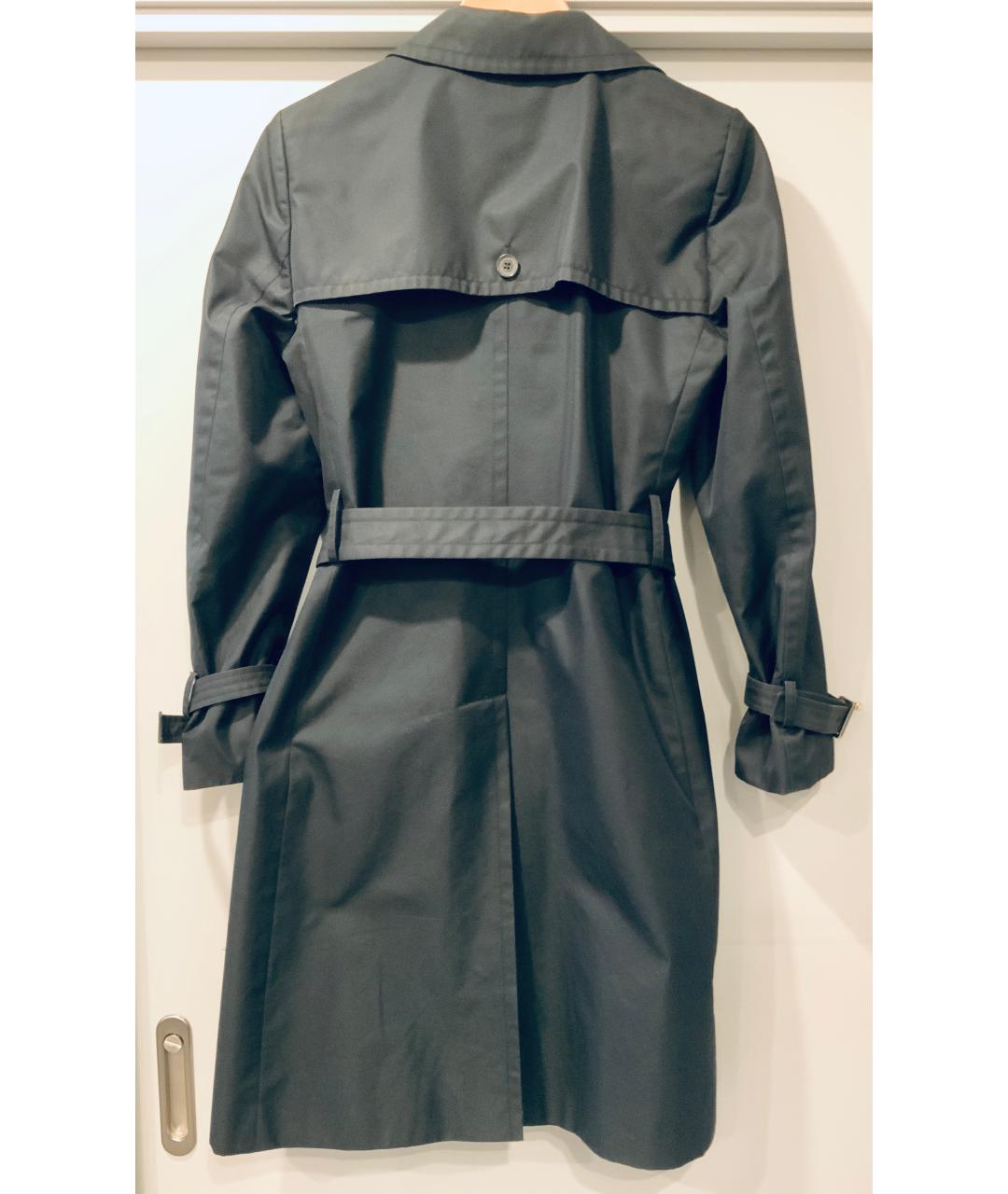 GUCCI Черный хлопковый тренч/плащ, фото 5