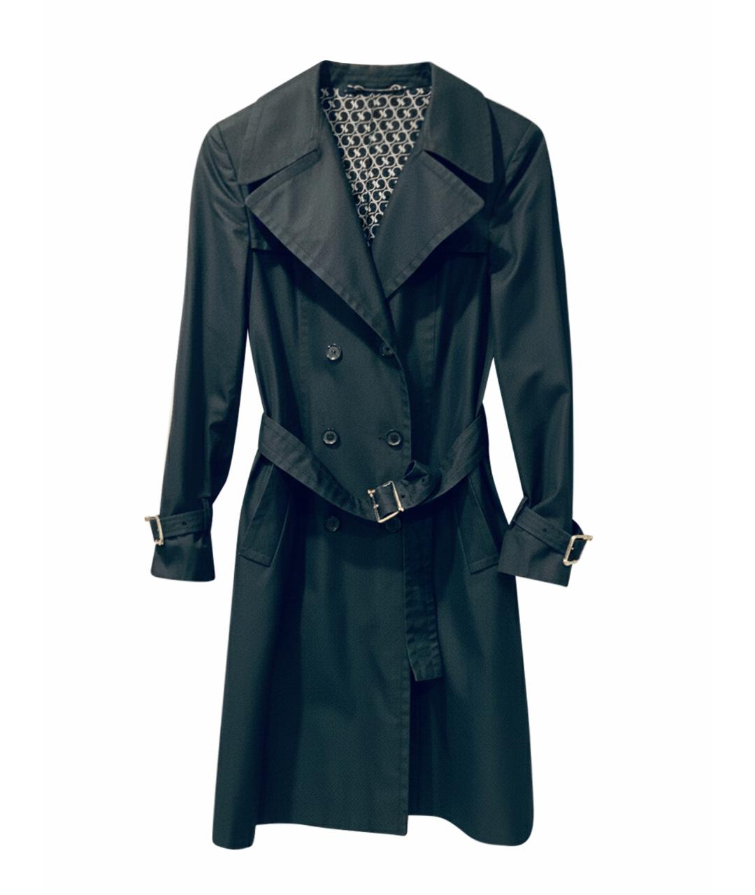 GUCCI Черный хлопковый тренч/плащ, фото 1