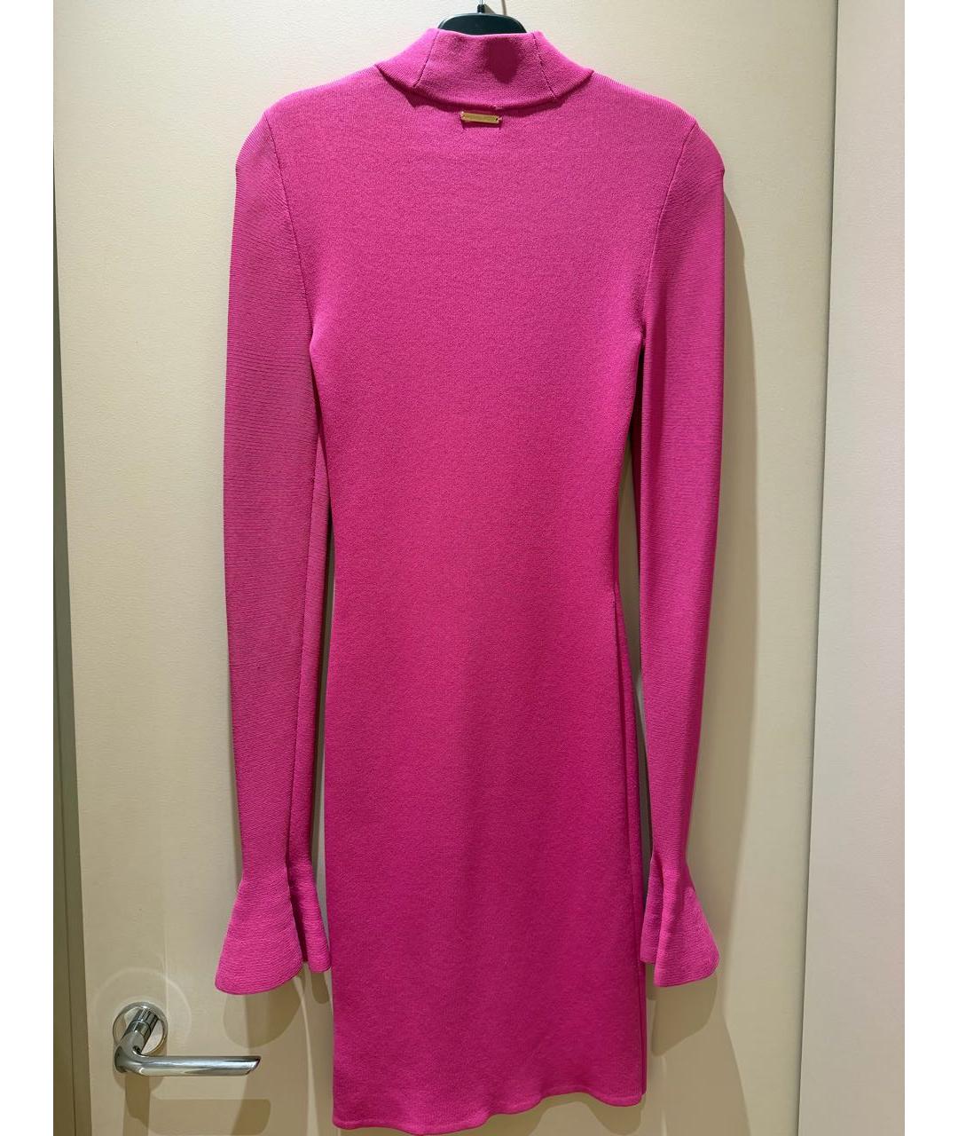 MICHAEL KORS Фуксия вискозное повседневное платье, фото 2