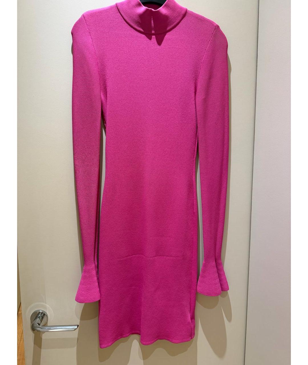 MICHAEL KORS Фуксия вискозное повседневное платье, фото 4