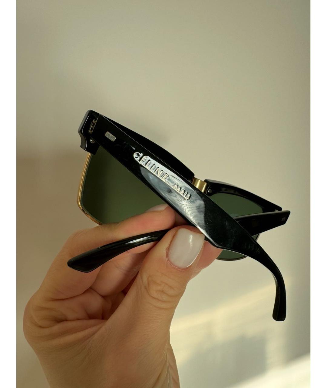 CELINE Черные пластиковые солнцезащитные очки, фото 4