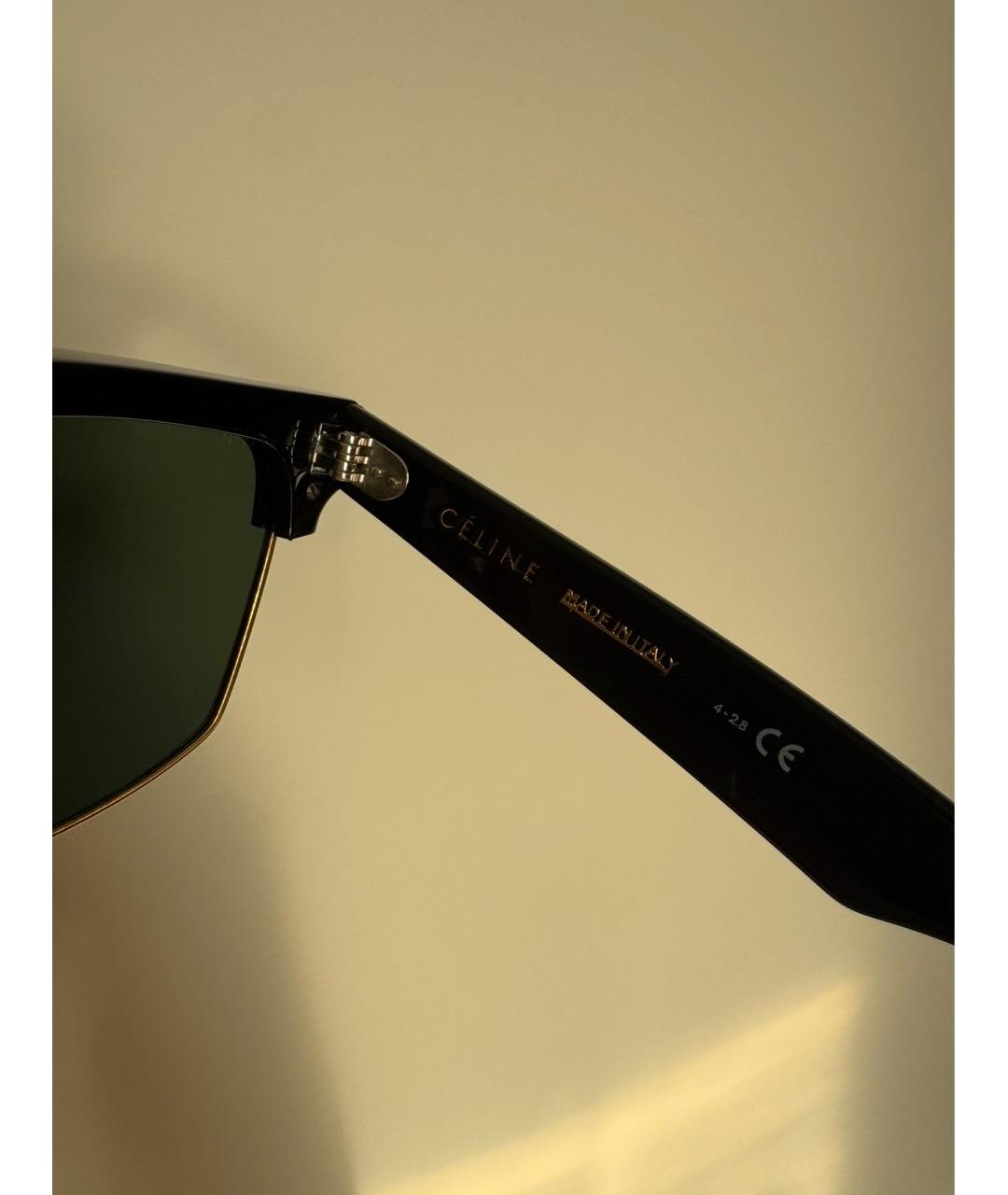 CELINE Черные пластиковые солнцезащитные очки, фото 8
