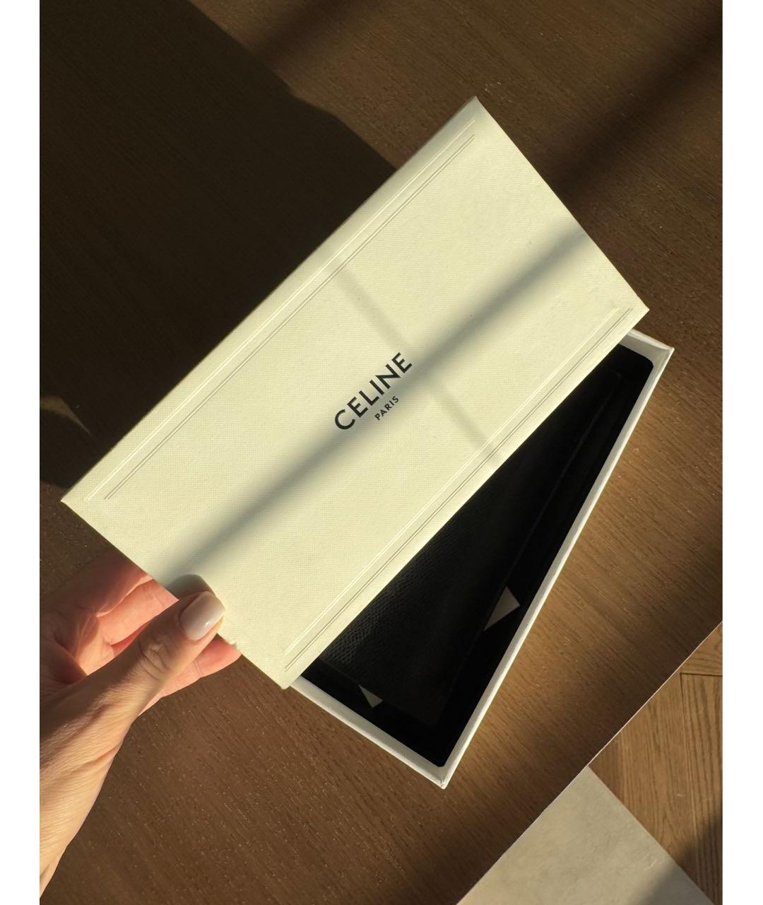 CELINE Черные пластиковые солнцезащитные очки, фото 5