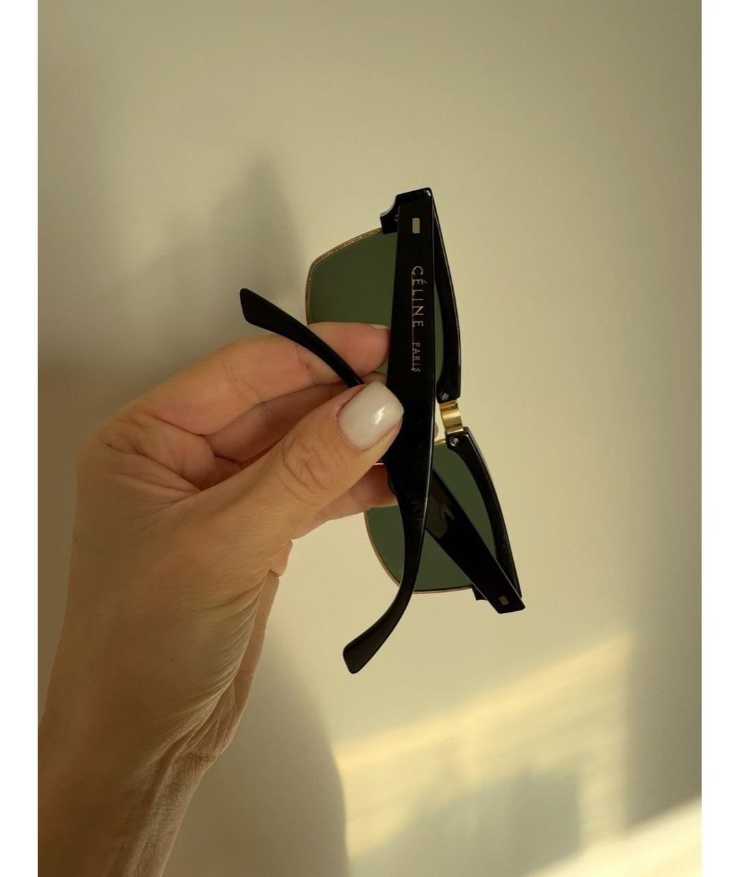 CELINE Черные пластиковые солнцезащитные очки, фото 3
