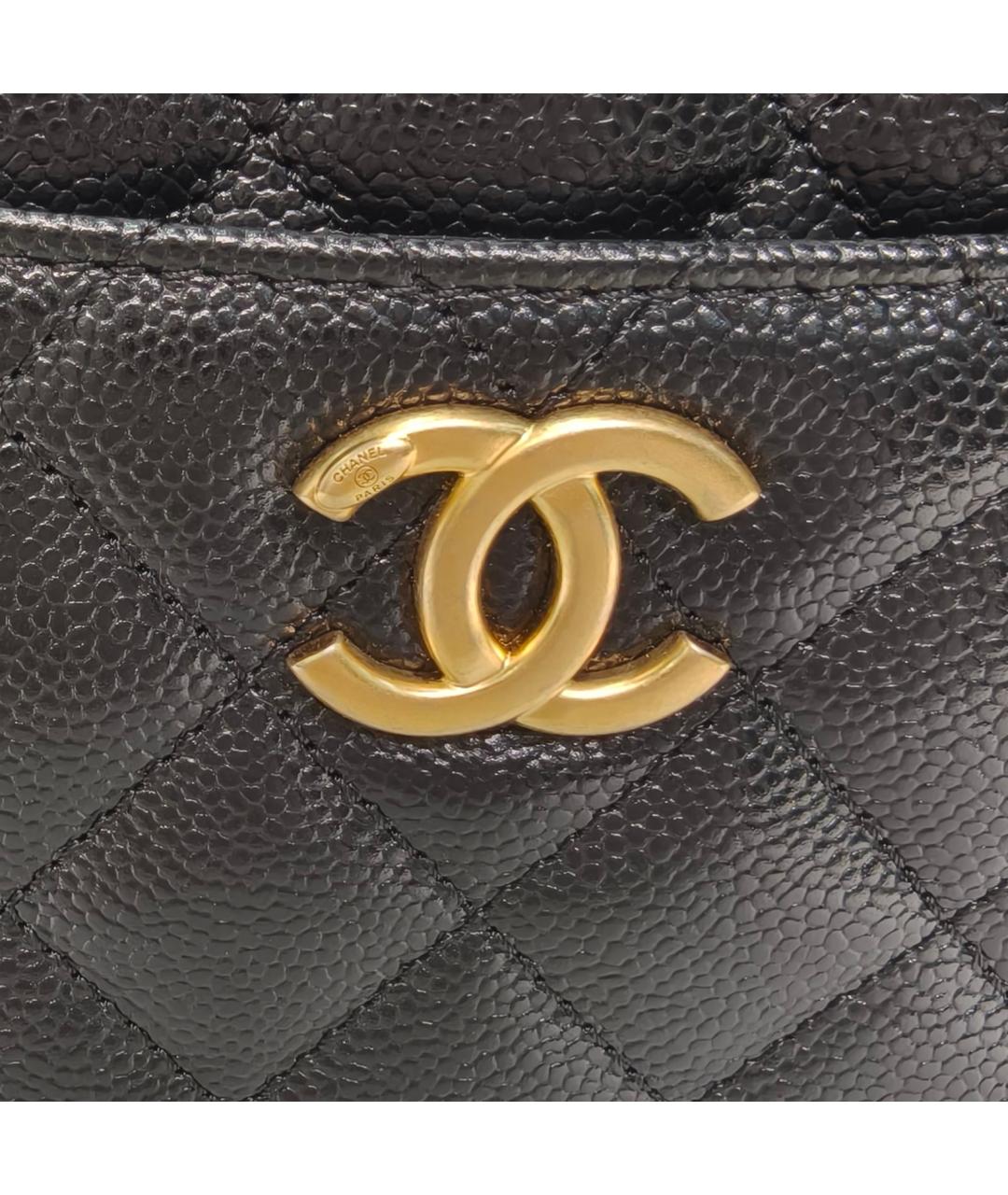 CHANEL Черная кожаная сумка через плечо, фото 7