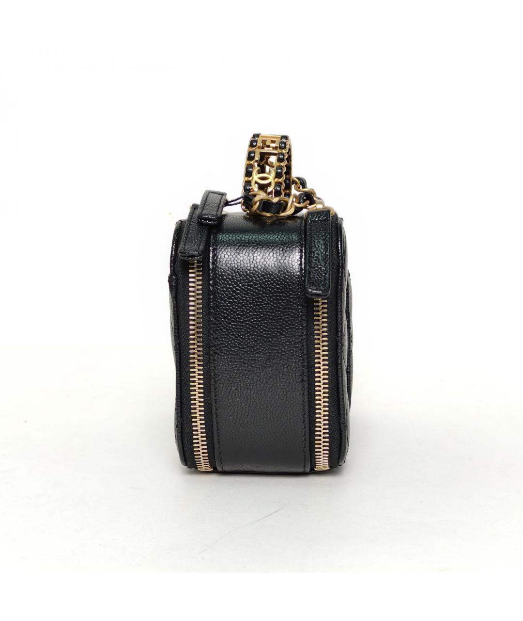 CHANEL Черная кожаная сумка через плечо, фото 3