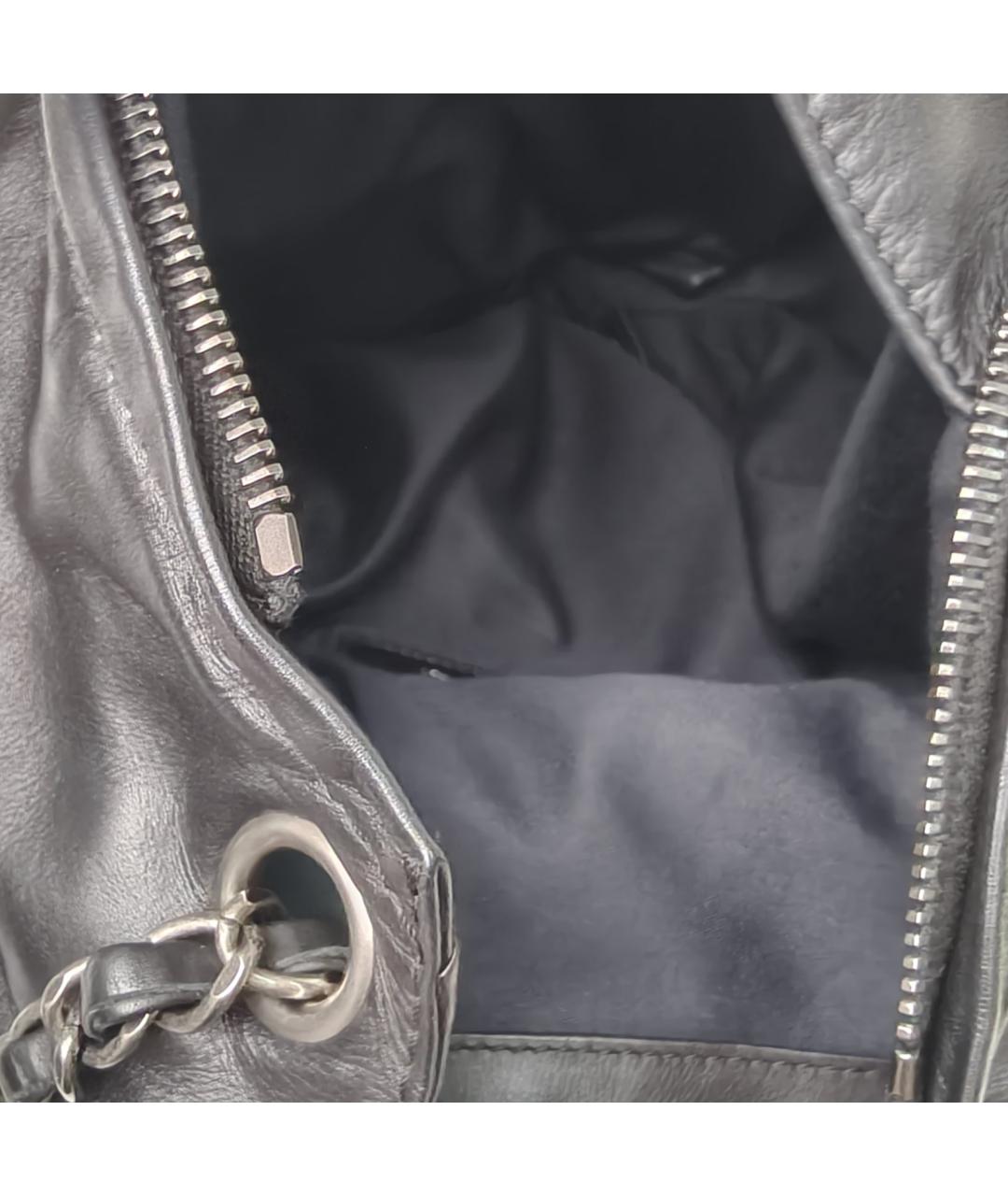 CHANEL Черный кожаный рюкзак, фото 9