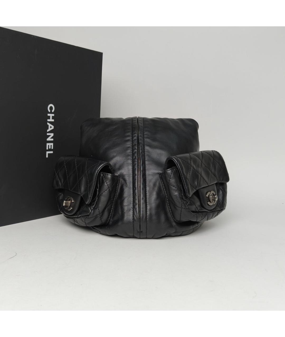 CHANEL Черный кожаный рюкзак, фото 8