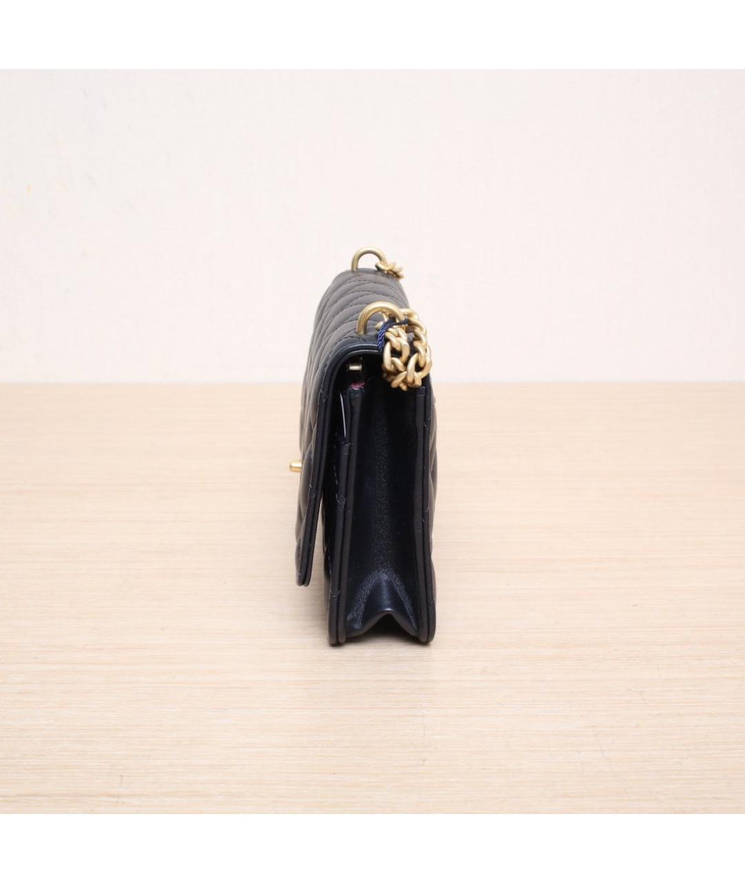 CHANEL Черная кожаная сумка через плечо, фото 5