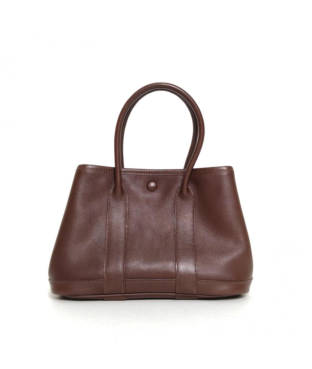 HERMES Коричневая кожаная сумка через плечо, фото 2