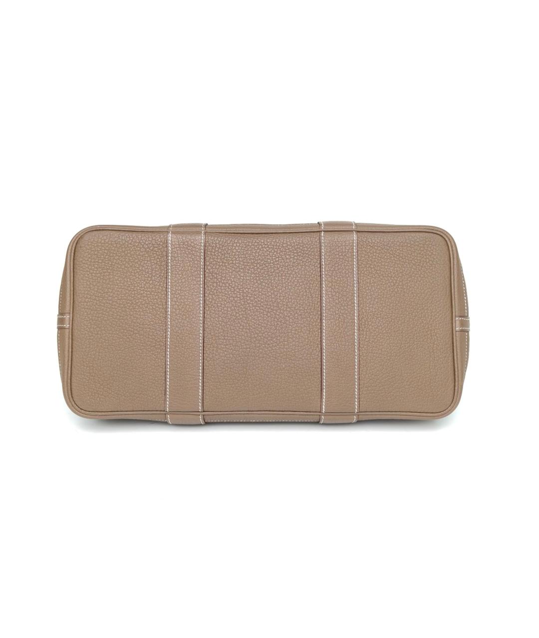 HERMES Коричневая кожаная сумка через плечо, фото 6