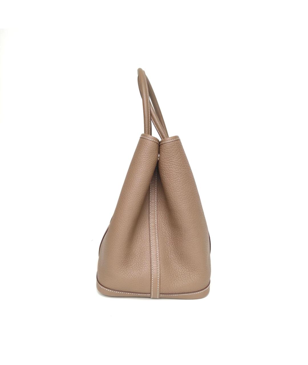 HERMES Коричневая кожаная сумка через плечо, фото 3