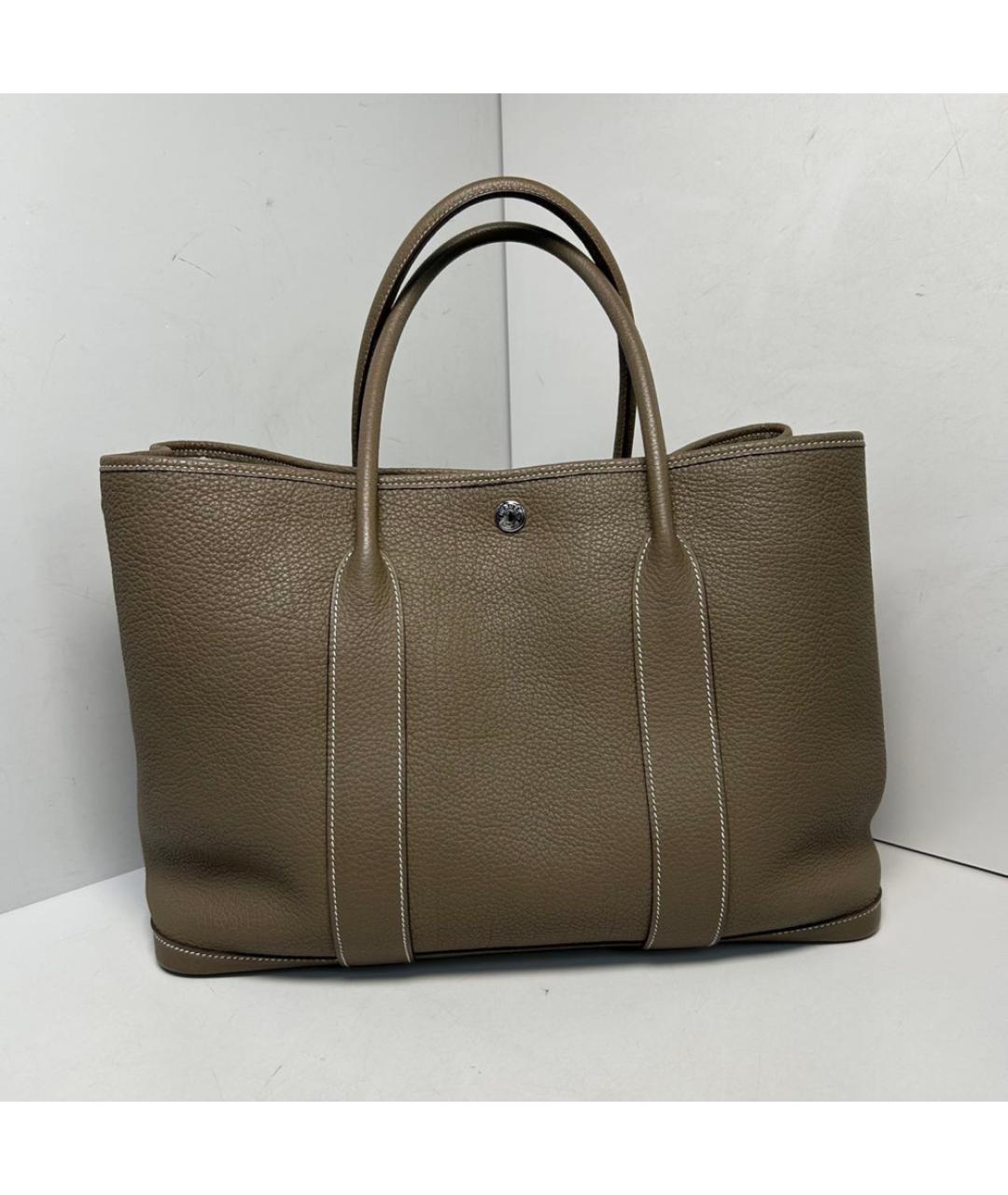 HERMES Коричневая кожаная сумка через плечо, фото 9