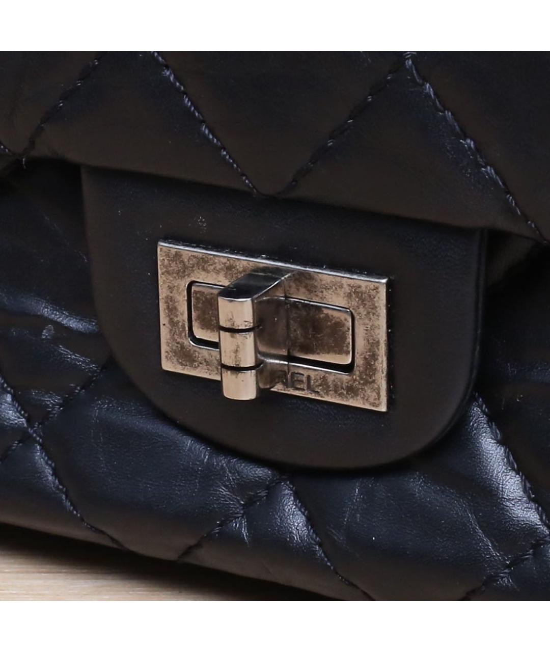 CHANEL Черная кожаная сумка через плечо, фото 8