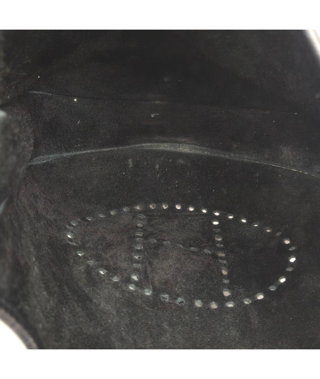 HERMES Черная кожаная сумка через плечо, фото 2