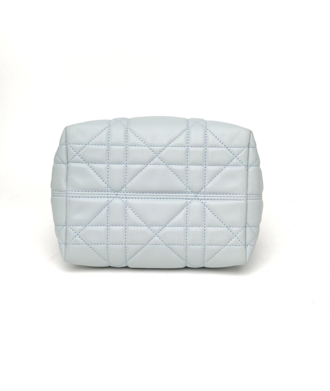 CHRISTIAN DIOR Голубая кожаная сумка через плечо, фото 6