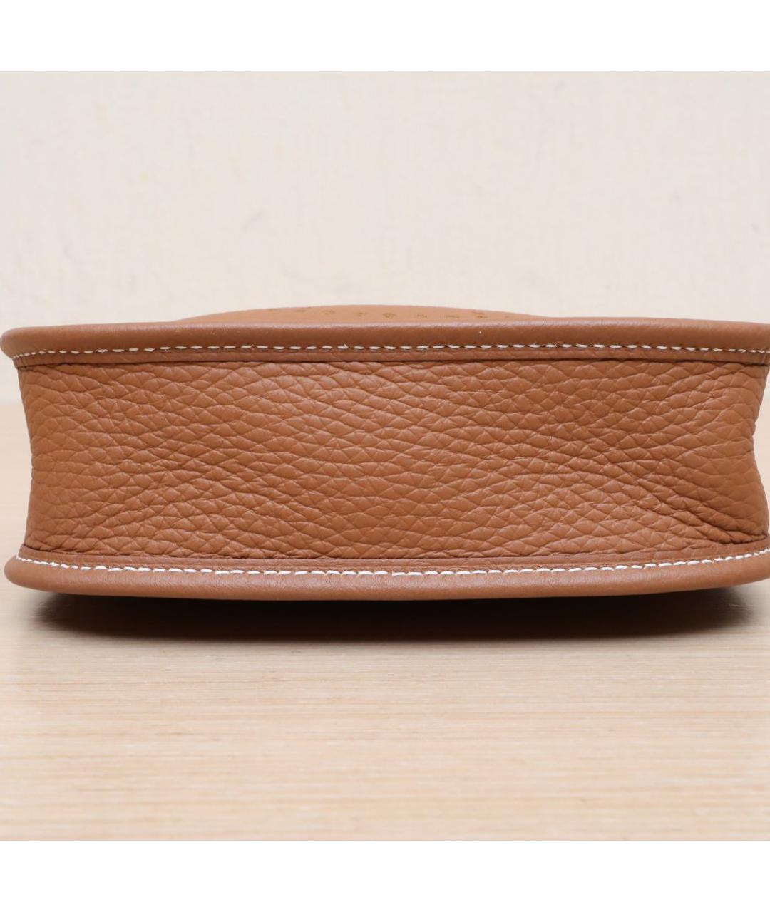 HERMES Коричневая кожаная сумка через плечо, фото 8