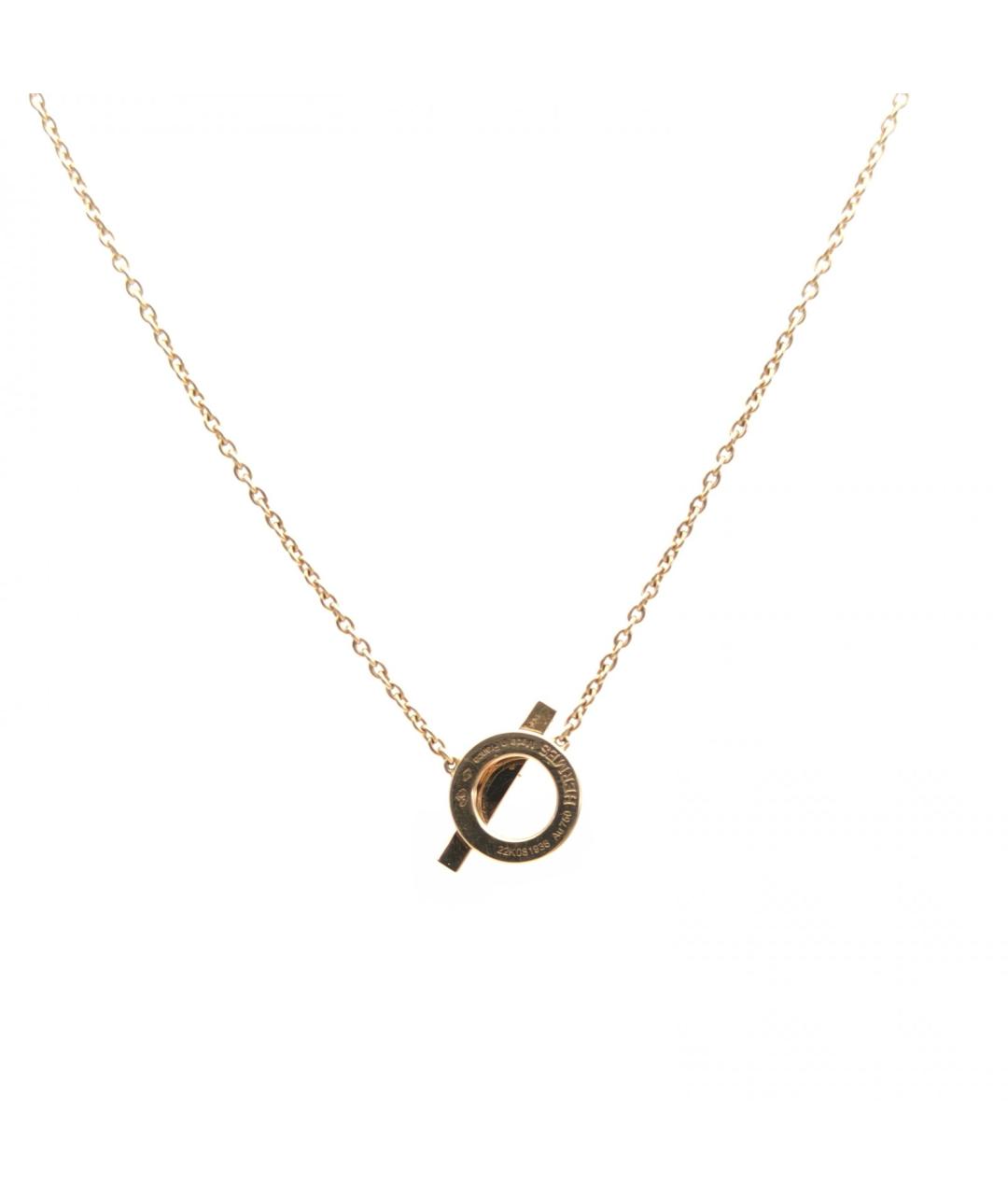 HERMES Золотое колье из розового золота, фото 3