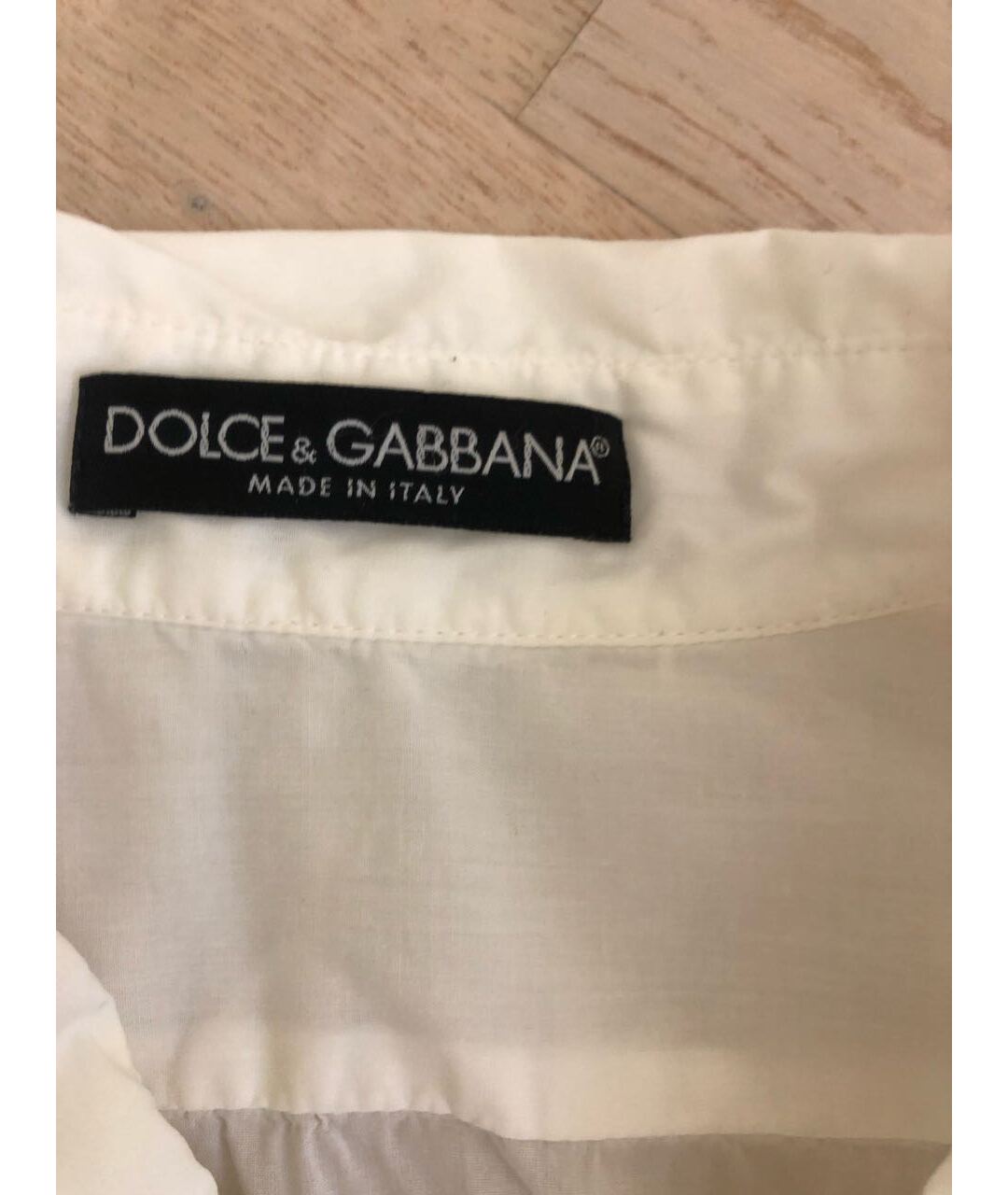 DOLCE&GABBANA Белая хлопковая рубашка, фото 4