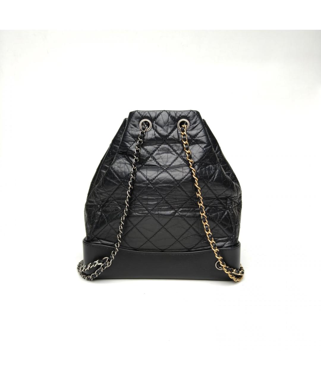 CHANEL Черный кожаный рюкзак, фото 4