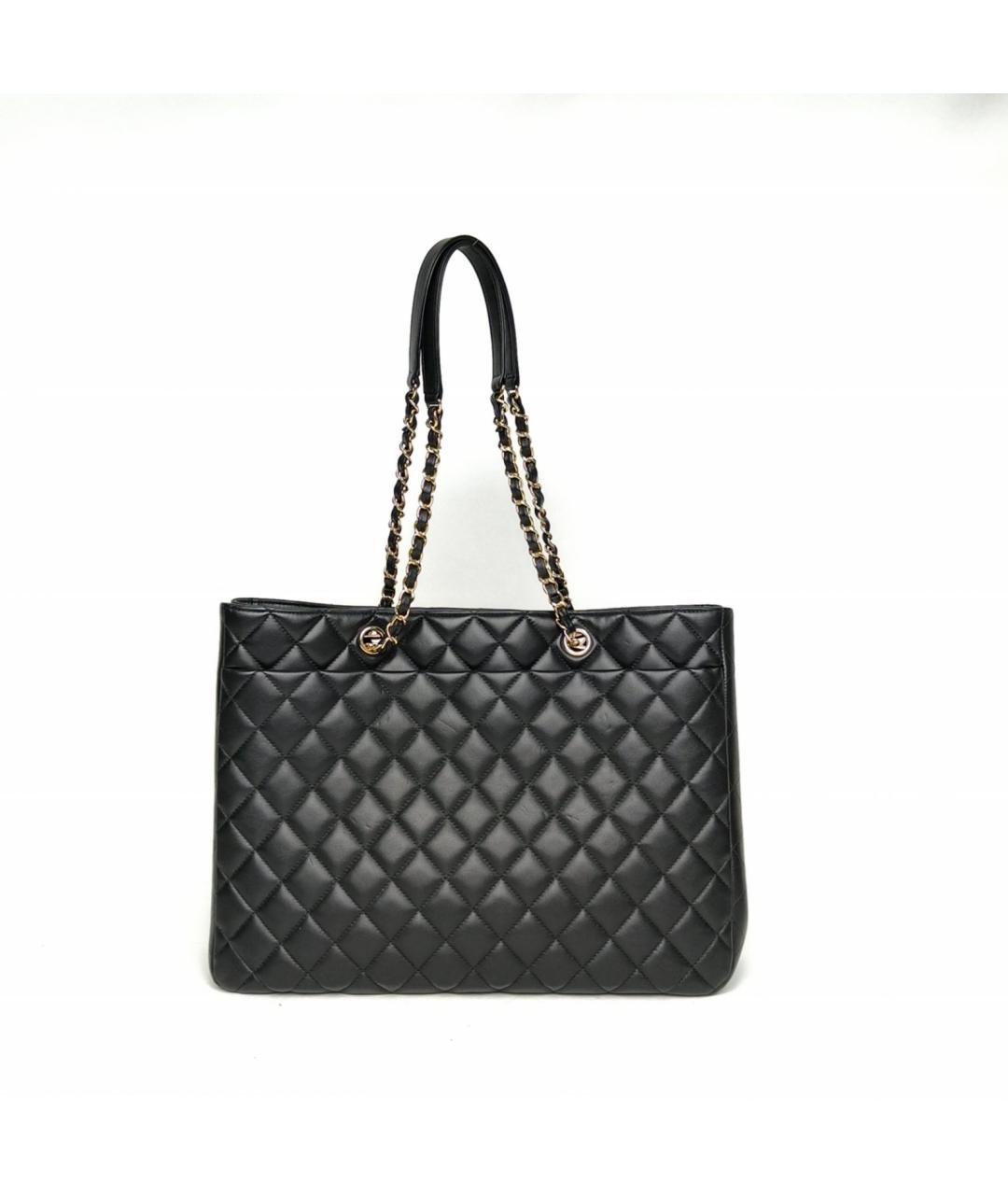 CHANEL Черная кожаная сумка через плечо, фото 4