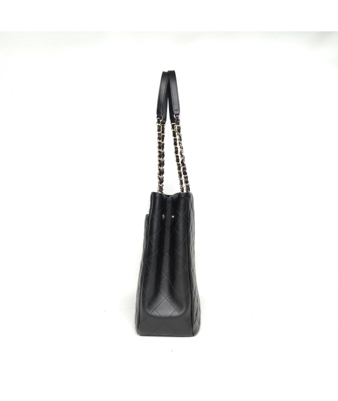 CHANEL Черная кожаная сумка через плечо, фото 5