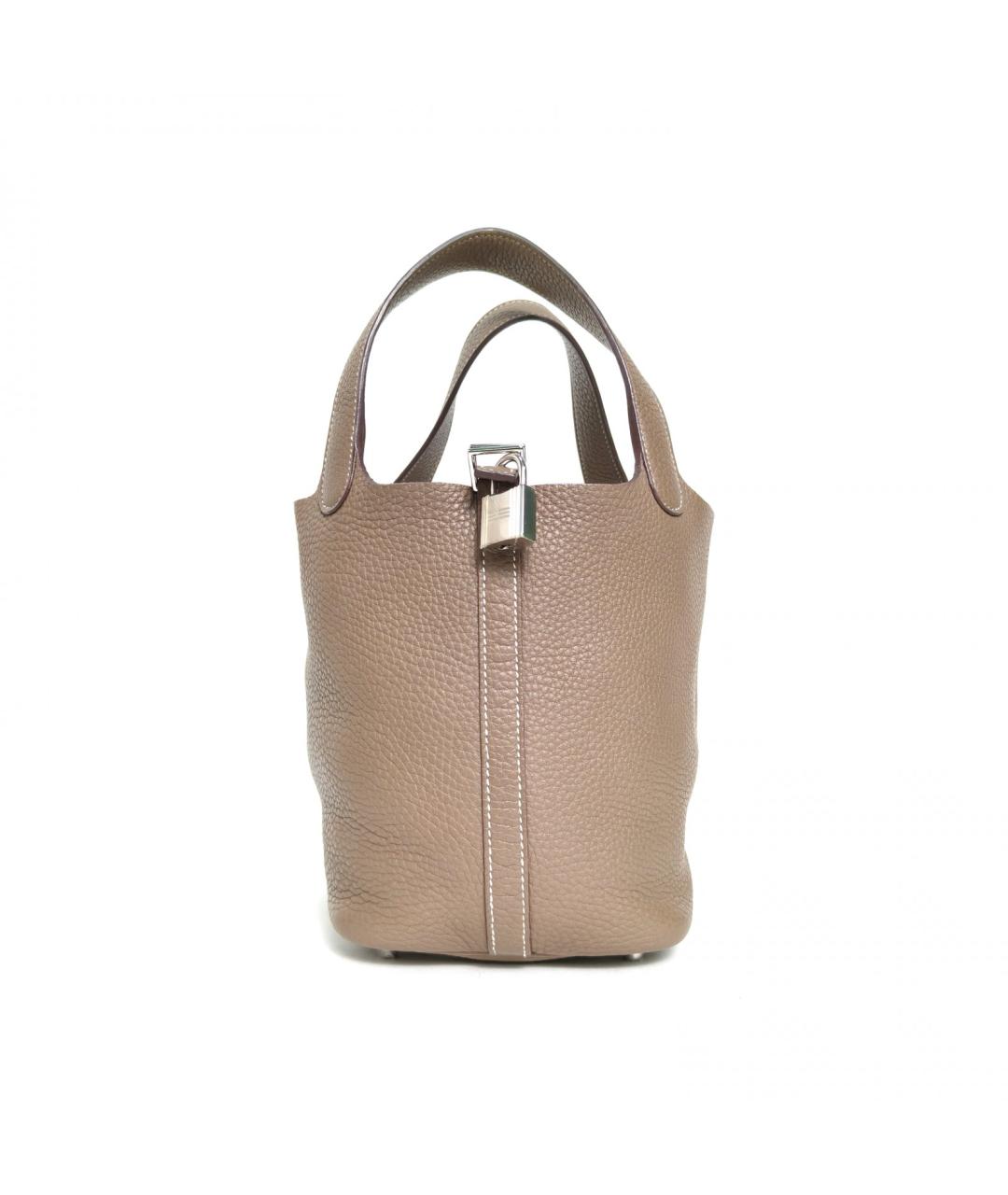 HERMES Коричневая кожаная сумка через плечо, фото 2