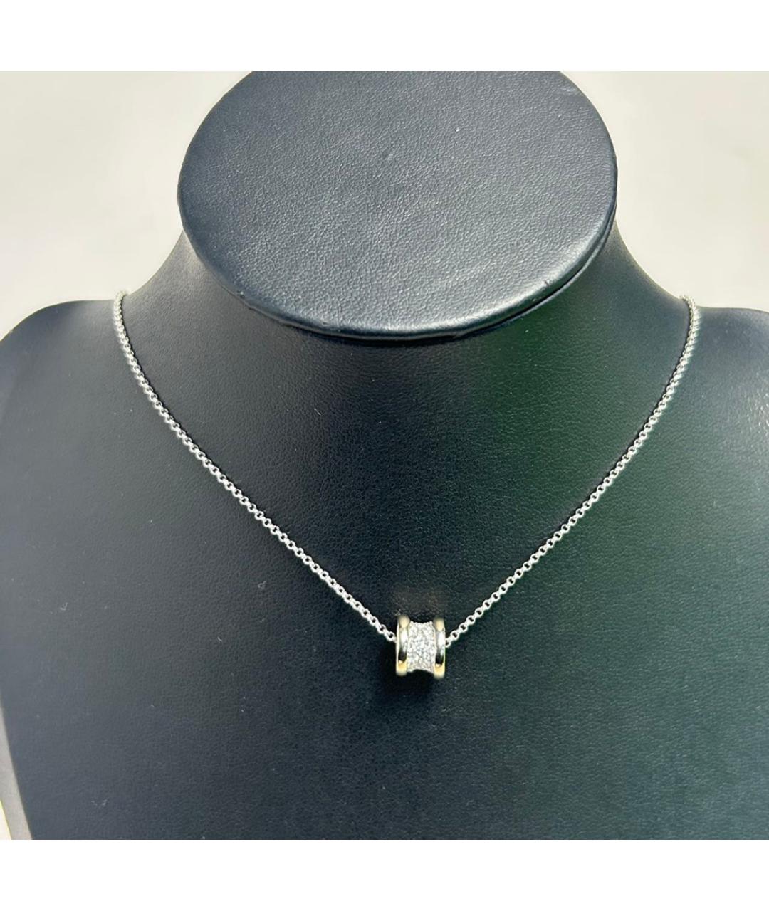 BVLGARI Серебряное колье из белого золота, фото 8
