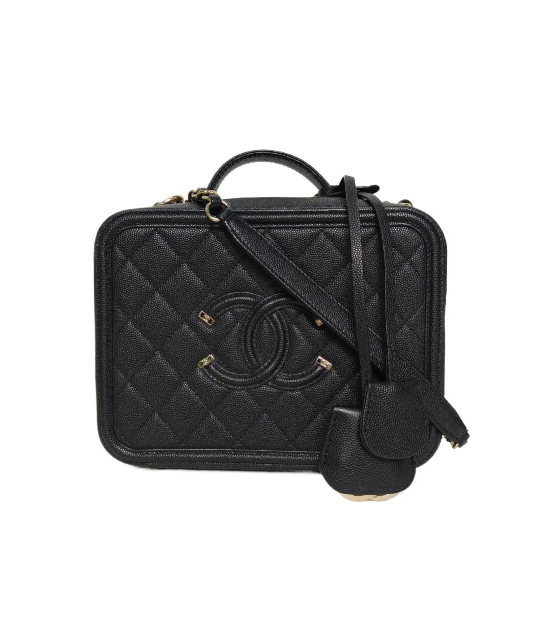 CHANEL Черная кожаная сумка через плечо, фото 9