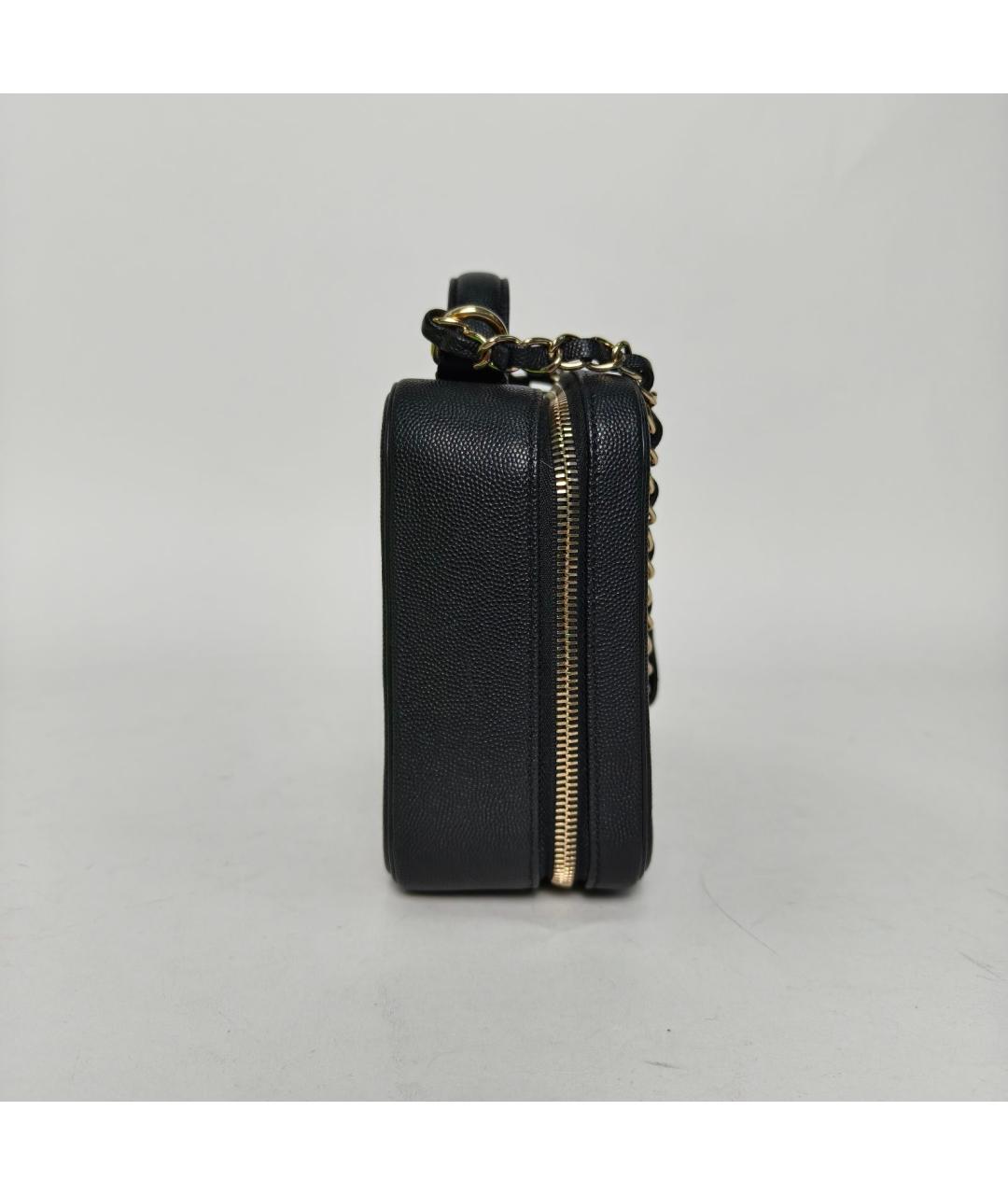 CHANEL Черная кожаная сумка через плечо, фото 3