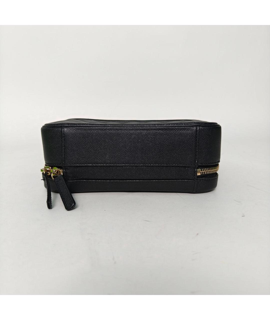 CHANEL Черная кожаная сумка через плечо, фото 6