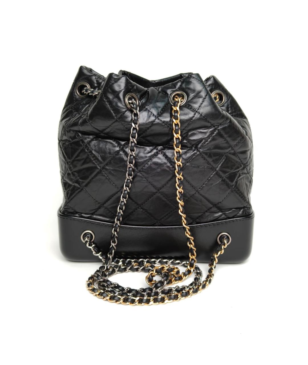 CHANEL Черный кожаный рюкзак, фото 4