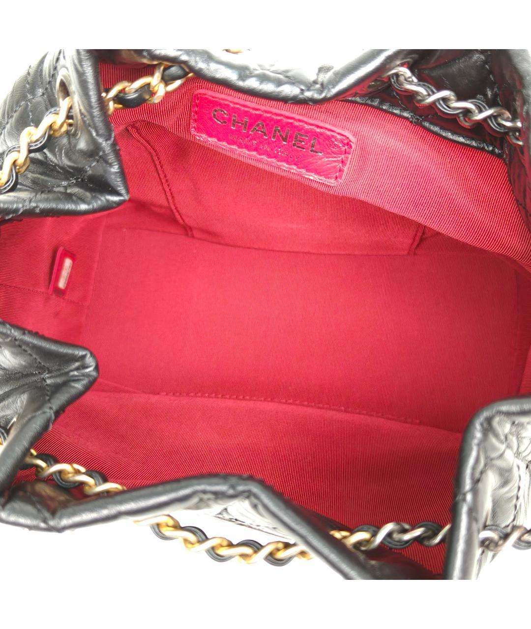 CHANEL Черный кожаный рюкзак, фото 7