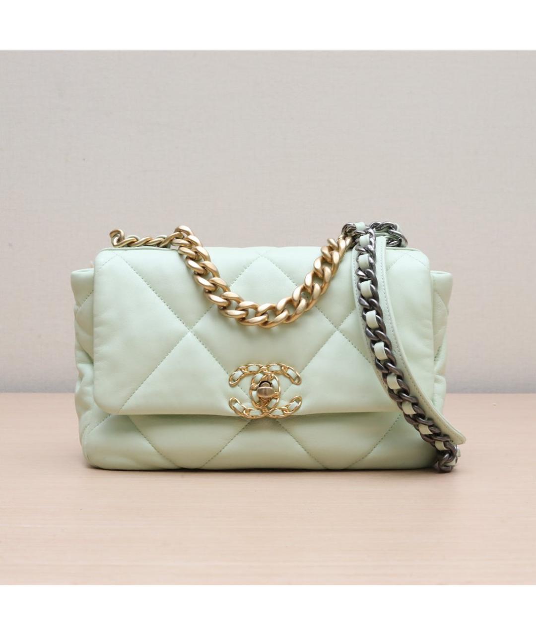 CHANEL Салатовая сумка через плечо, фото 2