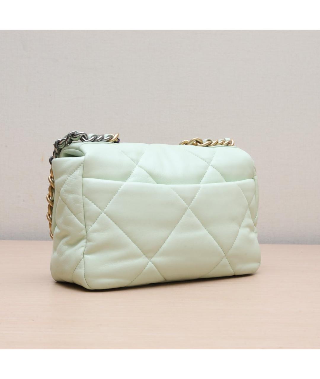 CHANEL Салатовая сумка через плечо, фото 5