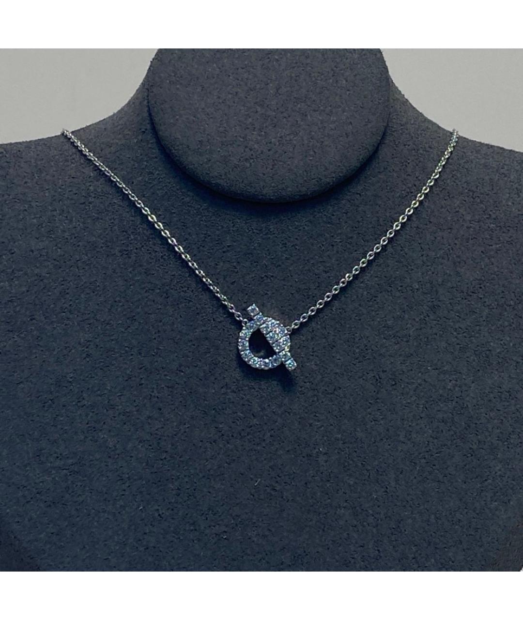 HERMES Серебряное колье из белого золота, фото 9