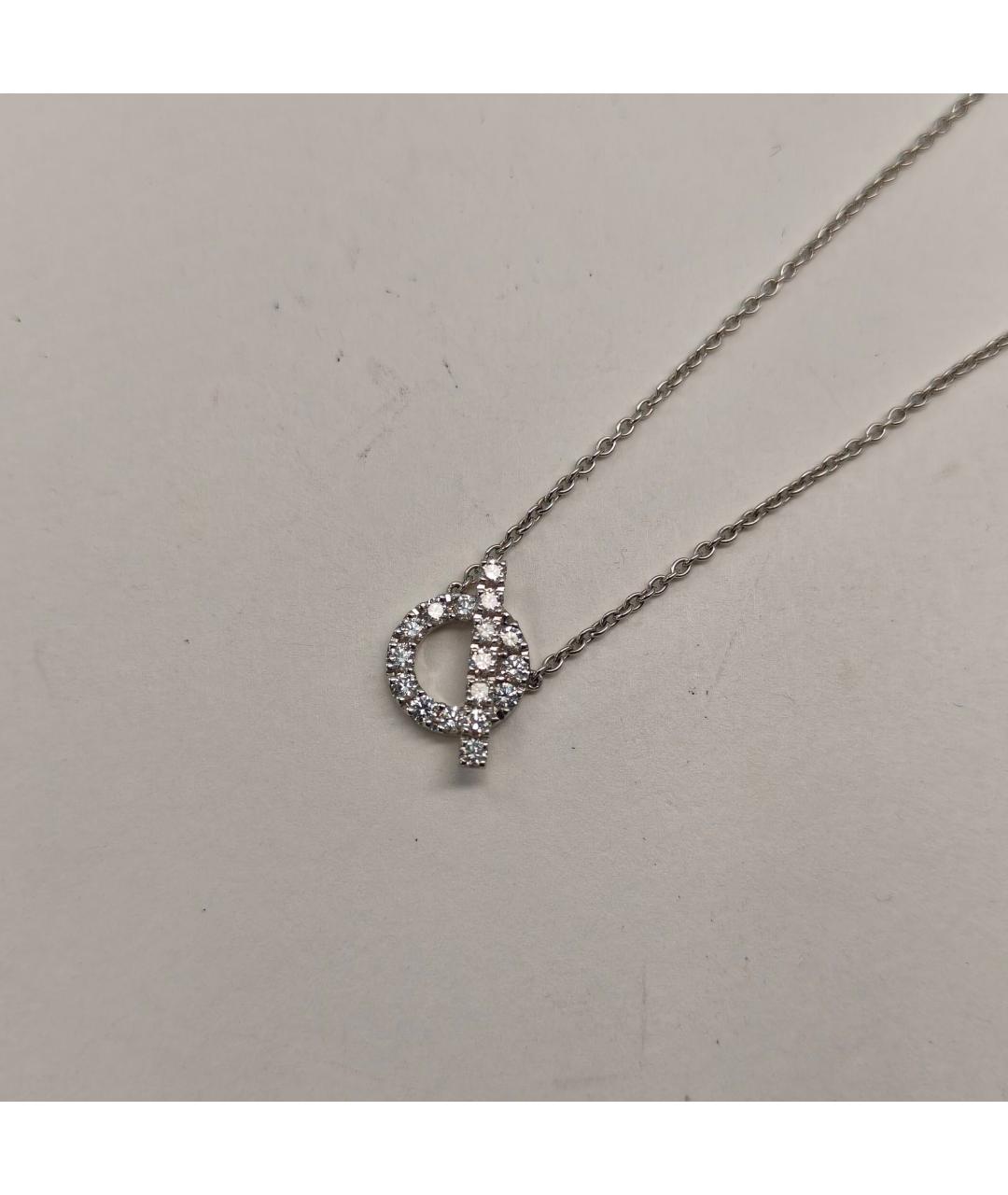 HERMES Серебряное колье из белого золота, фото 5