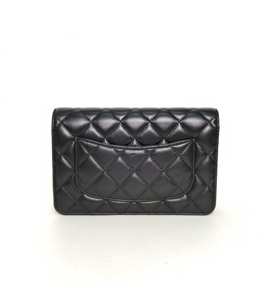 CHANEL Черная кожаная сумка через плечо, фото 5