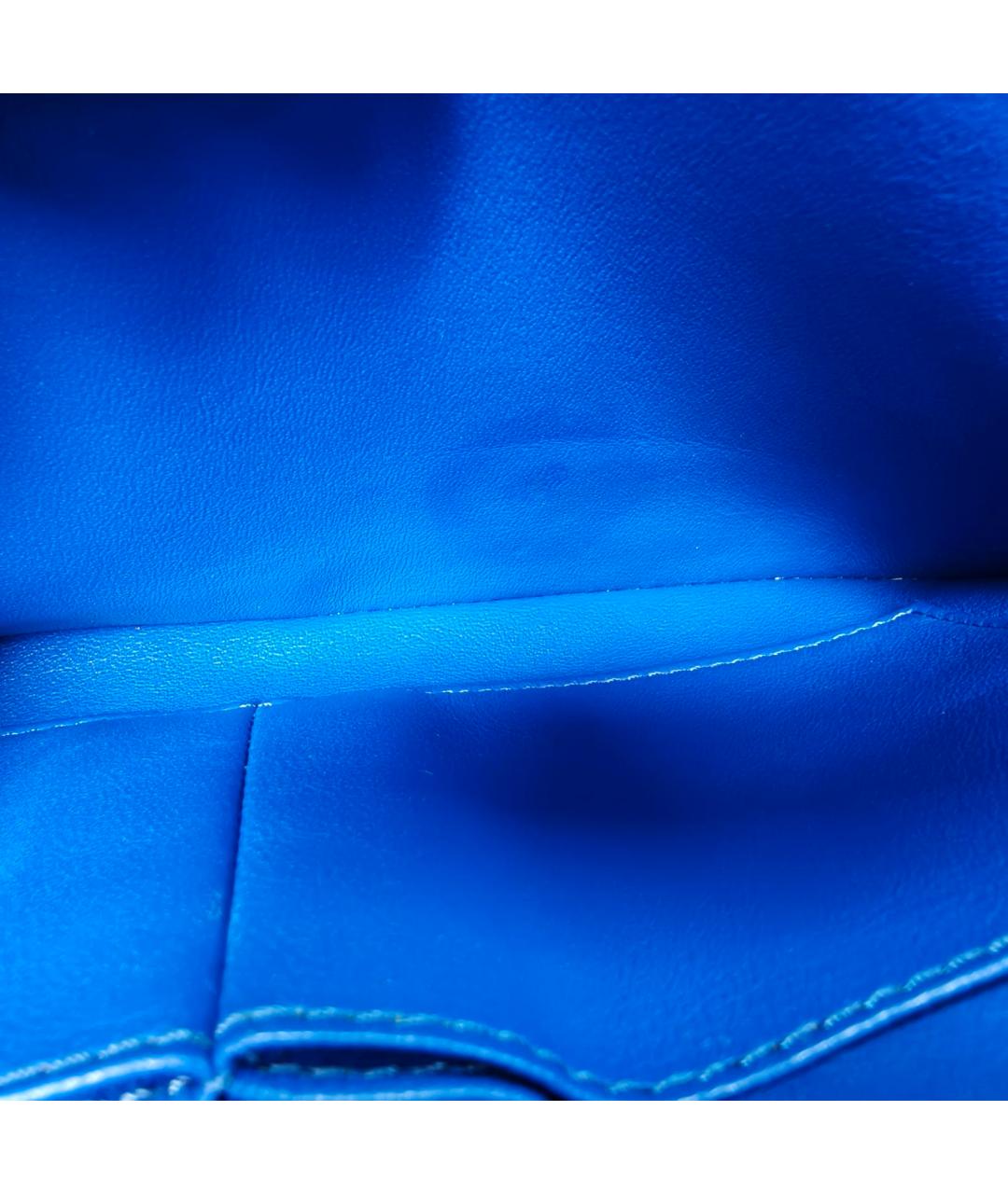 CHANEL Синяя кожаная сумка через плечо, фото 8